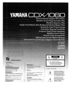Yamaha CDX1060 Bedienungsanleitung