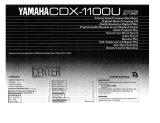 Yamaha CDX-1100U Bedienungsanleitung
