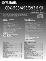 Yamaha CDX493 Benutzerhandbuch