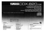 Yamaha CDX-820 Bedienungsanleitung