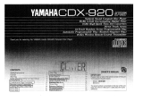 Yamaha CDX-920 Bedienungsanleitung
