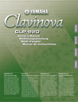 Yamaha Clavinova CLP-920 Benutzerhandbuch