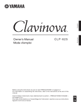 Yamaha CLP- 625 Clavinova Bedienungsanleitung