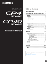 Yamaha CP40 Stage Benutzerhandbuch