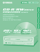 Yamaha CD Recordable/Rewritable Drive CRW2200NB Benutzerhandbuch