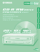 Yamaha CD Recordable/Rewritable Drive CRW2200S Benutzerhandbuch