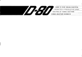 Yamaha D-80 Bedienungsanleitung