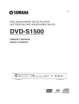 Yamaha DVDS1500 Benutzerhandbuch