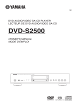 Yamaha DVD-S2500 Bedienungsanleitung