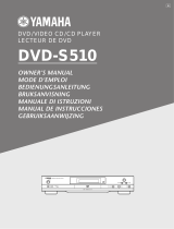 Yamaha DVD-S510 Bedienungsanleitung