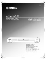Yamaha DVD-S830 Bedienungsanleitung