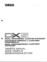 Yamaha DX5 Bedienungsanleitung