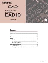Yamaha EAD10 Acoustic Drum Module Mic Trigger Datenblatt
