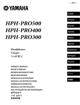 Yamaha HPH-PRO300 White Benutzerhandbuch