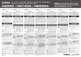 Yamaha HS850 Benutzerhandbuch