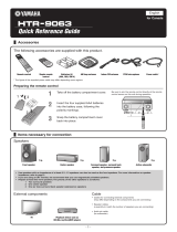 Yamaha HTR-9063 Referenzhandbuch