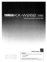 Yamaha KX-W262 Bedienungsanleitung