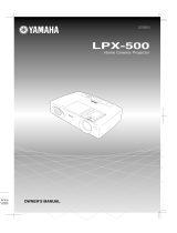 Yamaha LPX-500 Benutzerhandbuch