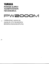 Yamaha PW2000M Bedienungsanleitung