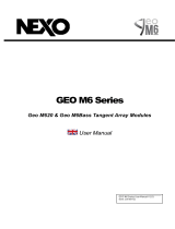 Nexo Geo M620 Benutzerhandbuch