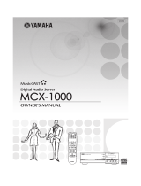 Yamaha MCX-1000 Bedienungsanleitung