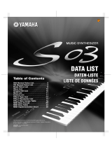 Yamaha Midi XG S03S Datenblatt