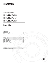 Yamaha MODX7 Datenblatt