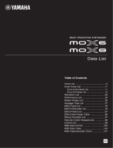 Yamaha MOX8 Datenblatt