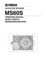 Yamaha MS60S Bedienungsanleitung