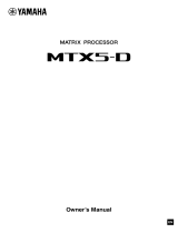 Yamaha MTX5-D Bedienungsanleitung