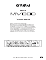 Yamaha MV800 Benutzerhandbuch