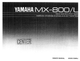 Yamaha MX-800/L Bedienungsanleitung
