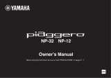 Yamaha Piaggero NP-12 Bedienungsanleitung