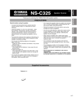 Yamaha NS-C325 Benutzerhandbuch