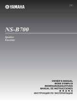 Yamaha NS-B700 Piano White 1шт Benutzerhandbuch