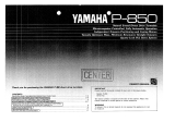 Yamaha P-850 Bedienungsanleitung