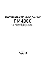 Yamaha PM4000 Benutzerhandbuch