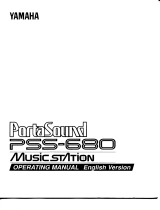 Yamaha PortaSound PSS-680 Bedienungsanleitung
