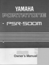 Yamaha PSR-500m Bedienungsanleitung
