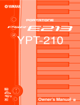 Yamaha YPT210 - Portable Keyboard w/ 61 Full-Size Keys Bedienungsanleitung