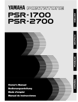 Yamaha PortaTone PSR-2700 Bedienungsanleitung