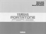 Yamaha Portatone PSR-22 Bedienungsanleitung