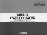 Yamaha PSR-70 Bedienungsanleitung