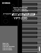 Yamaha PSR-E223 Datenblatt