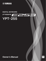Yamaha Digital Keyboard PSR-E253 YPT-255 Benutzerhandbuch