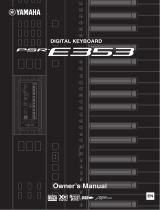 Yamaha PSR-E353 Bedienungsanleitung