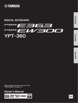 Yamaha YPT-360 Benutzerhandbuch