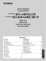Yamaha PSR-EW400 Spezifikation