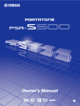 Yamaha PSR-S500 Bedienungsanleitung