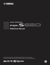 Yamaha PSR-S650 Benutzerhandbuch